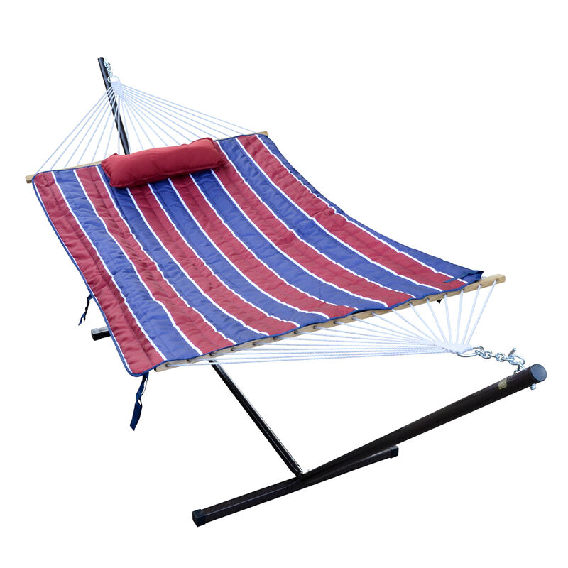 Algoma Single Rope Hammock, Stand, Pad, and Pillow Combination image number 1