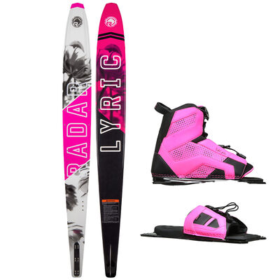 Radar Women's Lyric Slalom Waterski with Lyric Binding and Adjustable Rear Toe Plate