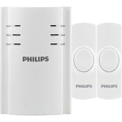 Philips Plug-In 8-Melody Doorbell Kit with 2 Push Buttons