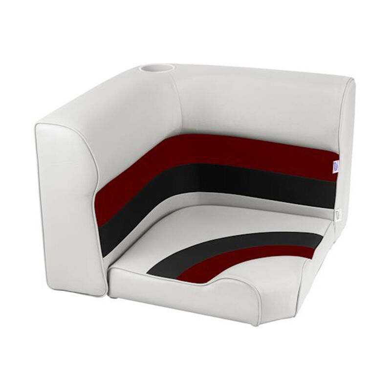 Toonmate Deluxe Radius Corner Section Seat Top - White/Red/Charcoal image number 9