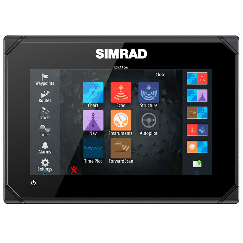 Simrad GO7 XSE Fishfinder Chartplotter With Basemap and TotalScan Transducer image number 7