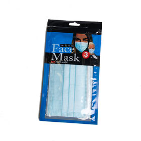 Disposable 3-Ply Face Masks, 3-pack