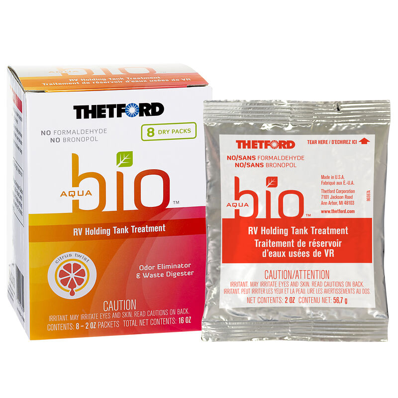 Thetford AquaBio RV Holding Tank Treatment, 8 Dry Packs image number 1