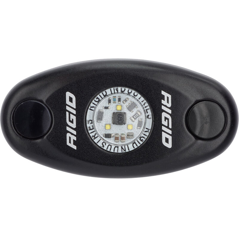 RIGID A-Series Black Low Power LED Light - Single - Cool White