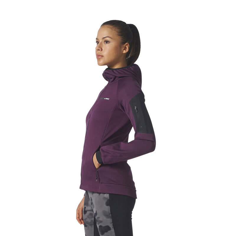 Adidas Women's Terrex Stockhorn Fleece Full-Zip Hoodie image number 6