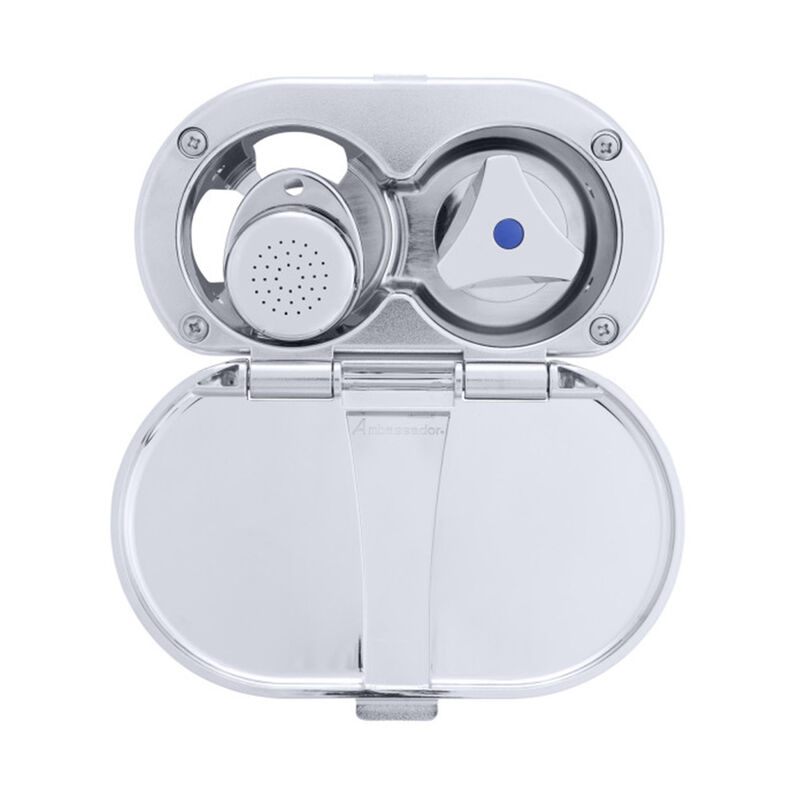 Ambassador Marine Trinidad Transom Shower, Cold Only, Small Sprayer, 10' Hose, Chrome/White image number 4