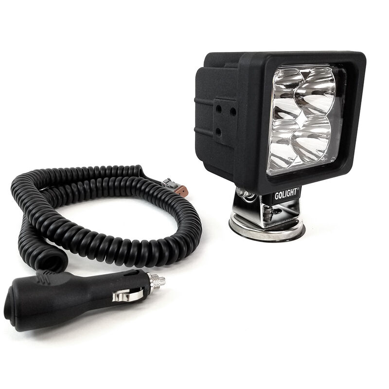 Golight GXL Work Spotlight, Portable Magnetic Mount, Black image number 1