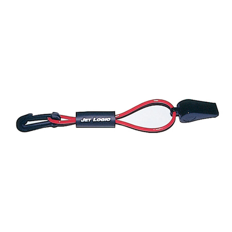 Safety Whistle On Floating Lanyard, red/black image number 1