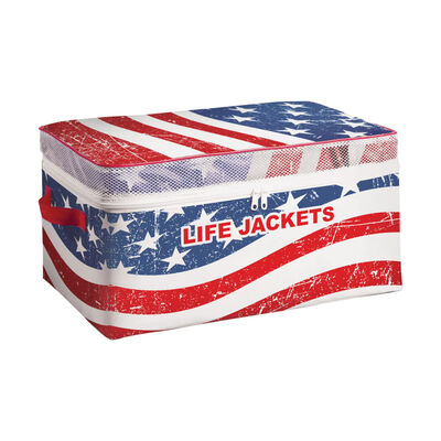 Airhead Type II Stars & Stripes Life Vest 4-pack w/ Storage Bag