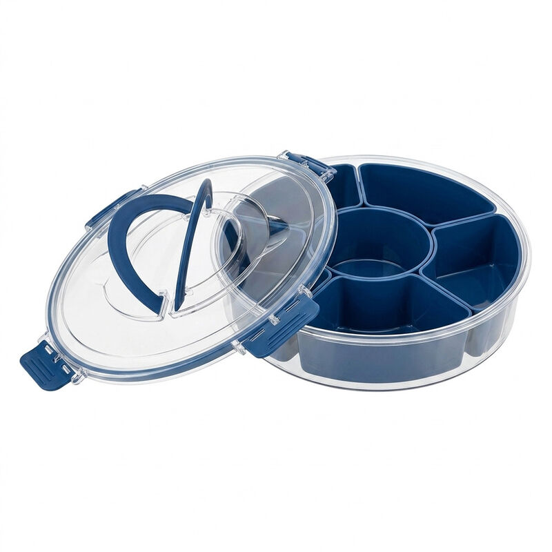 Enchante Rotating Round Snack Serving Box for Camping & RV image number 3