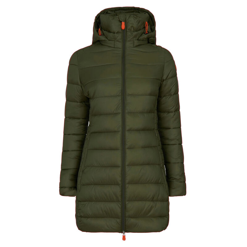 Save The Duck Women's Giga Long Quilted Winter Coat image number 2