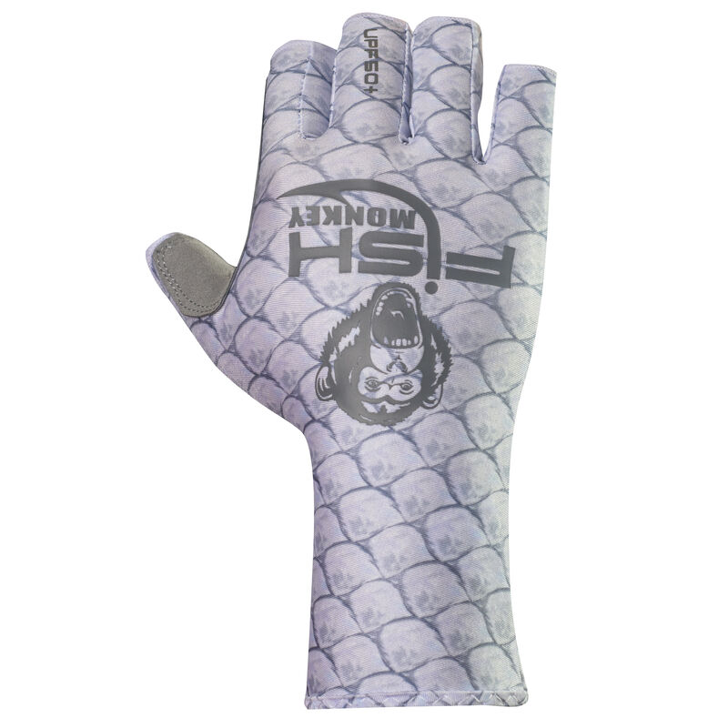 Fish Monkey Half-Finger Guide Glove, Tarpon image number 2