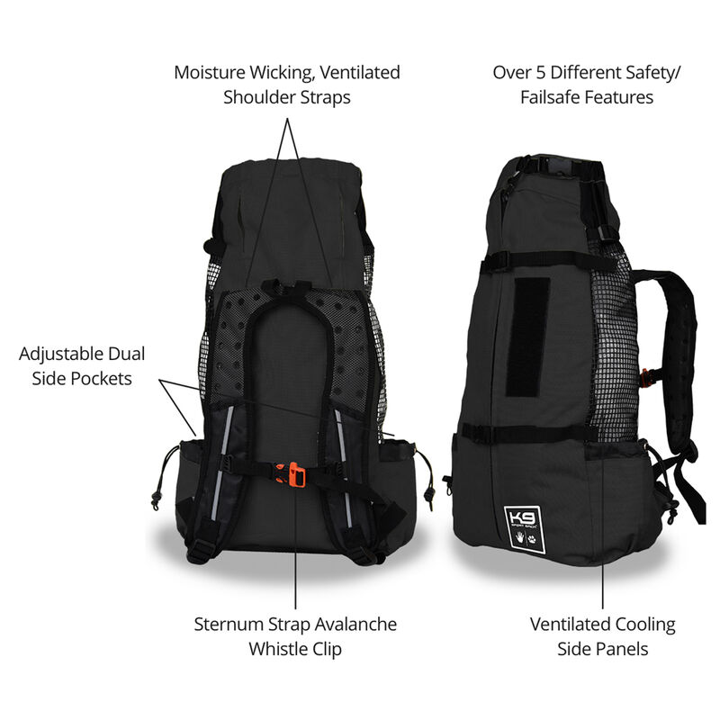 K9 Sport Sack AIR, Medium, Jet Black image number 2