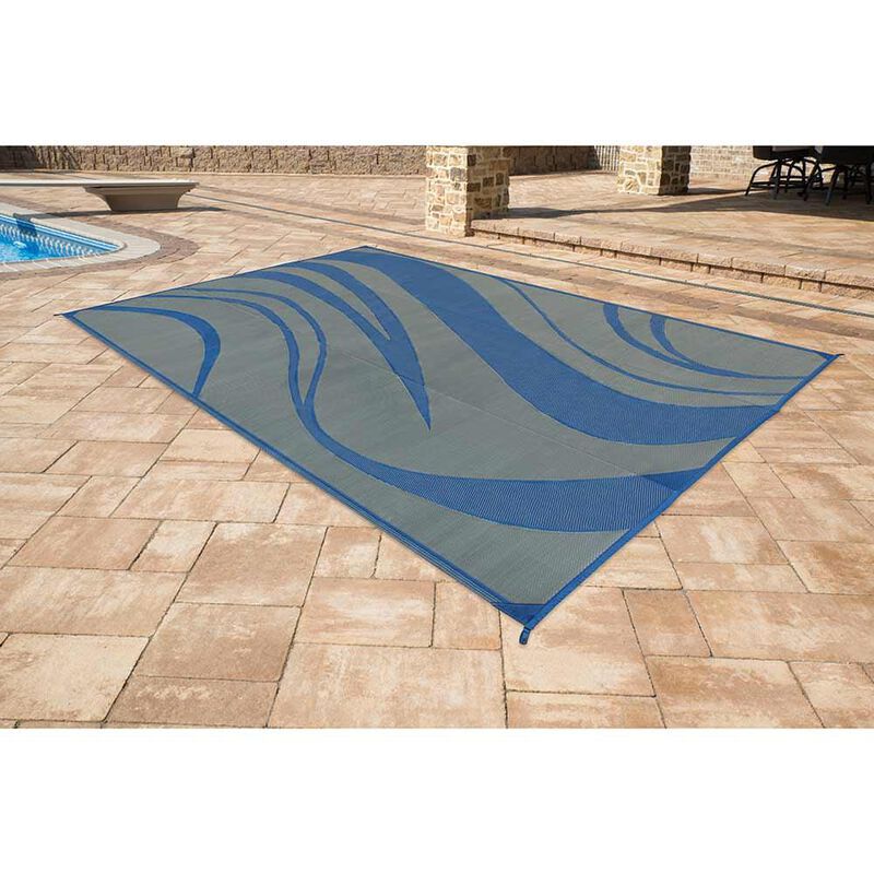 Reversible Wave Design Patio Mat image number 24