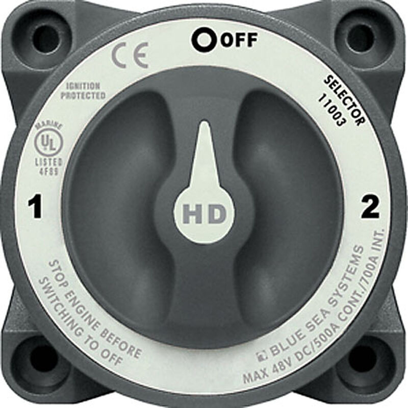 Blue Sea HD-Series Battery Switch, Selector 3-Position w/AFD image number 1