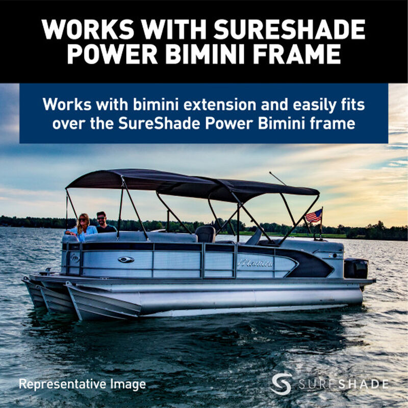 SureShade Speed Top for Power Pontoon Bimini, Top Fabric Only image number 5