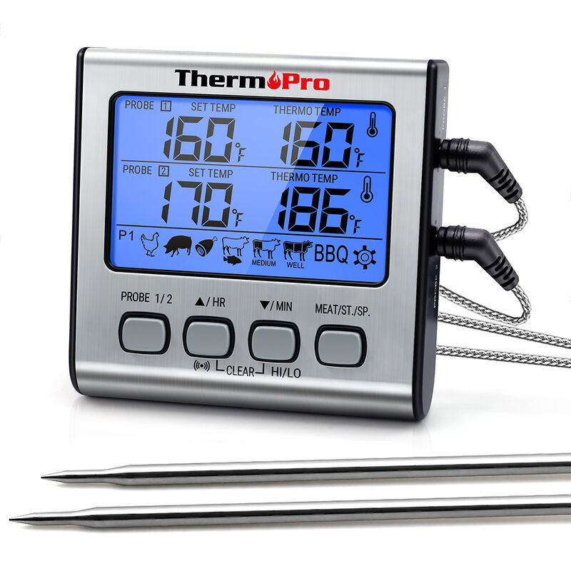 ThermoPro TP17 Dual-Probe Digital Meat Thermometer image number 1