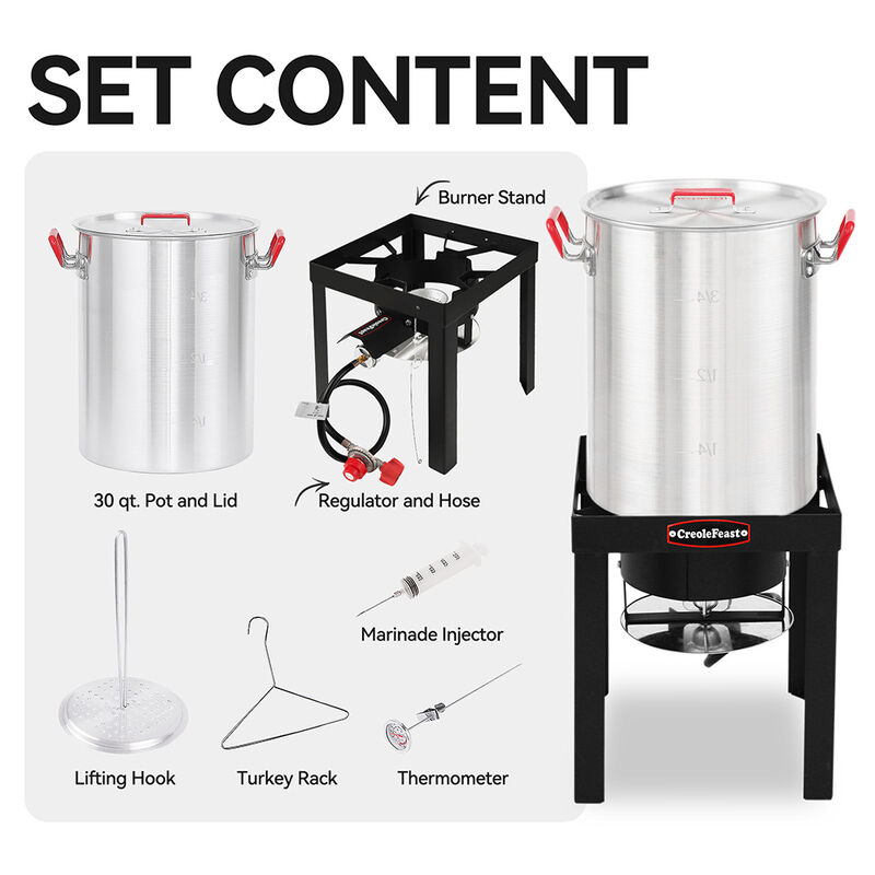 Royal Gourmet Creole Feast Single Burner High-Pressure Propane Turkey Fryer image number 10