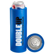 DoubleUp Double Can Cooler, Blue
