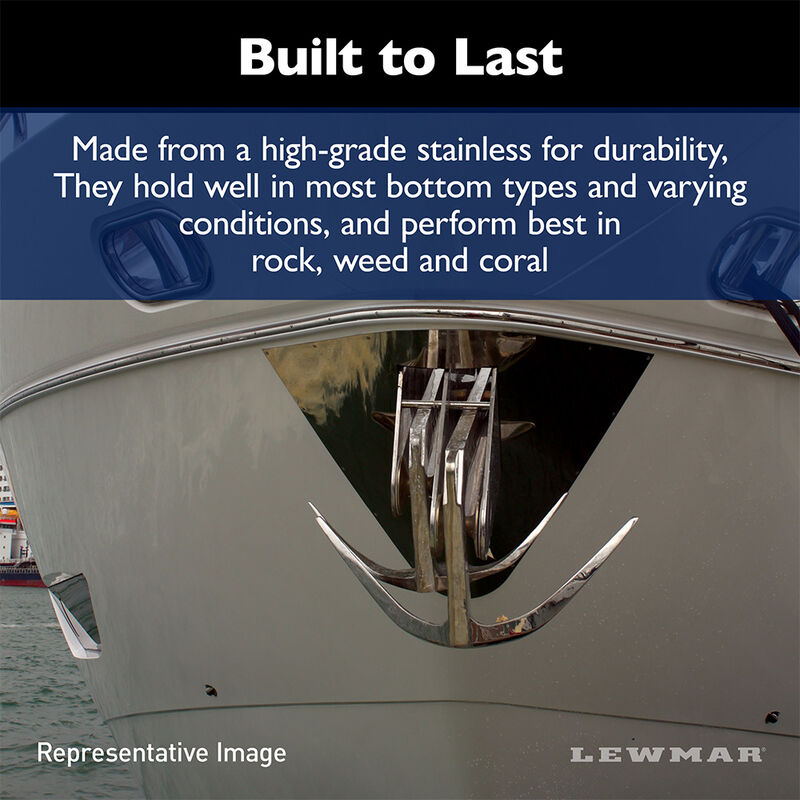 Lewmar Stainless Steel Claw Anchor - 44 lbs. image number 12