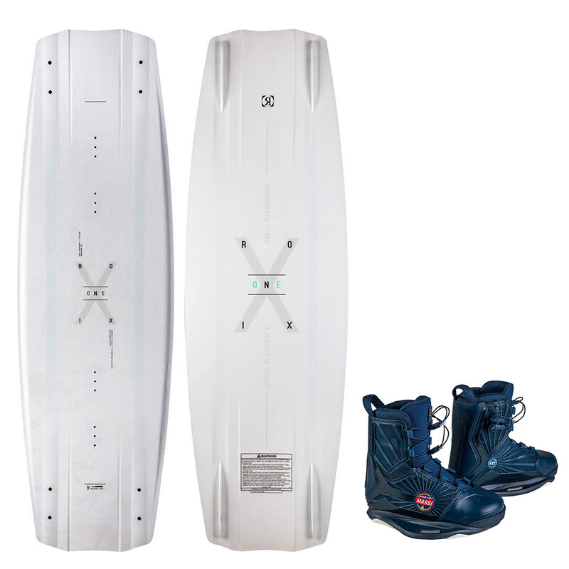 Ronix One Blackout Wakeboard with RXT Red Bull Bindings image number 1