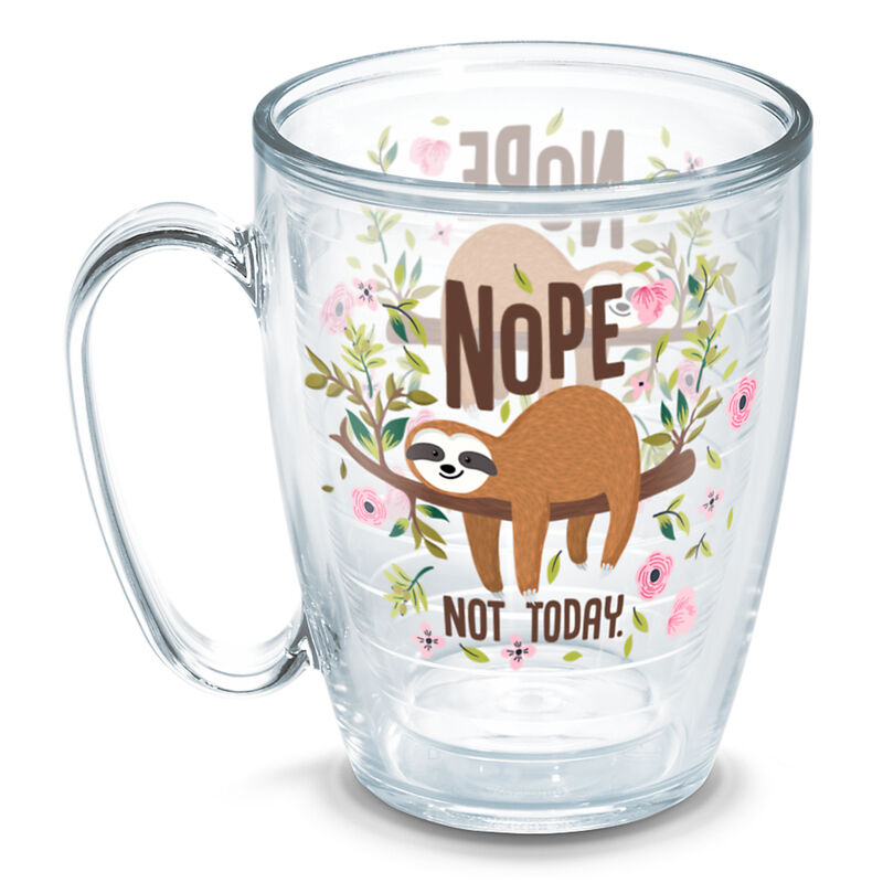 Tervis 16-oz. Mug, Sloth "Not Today" image number 1