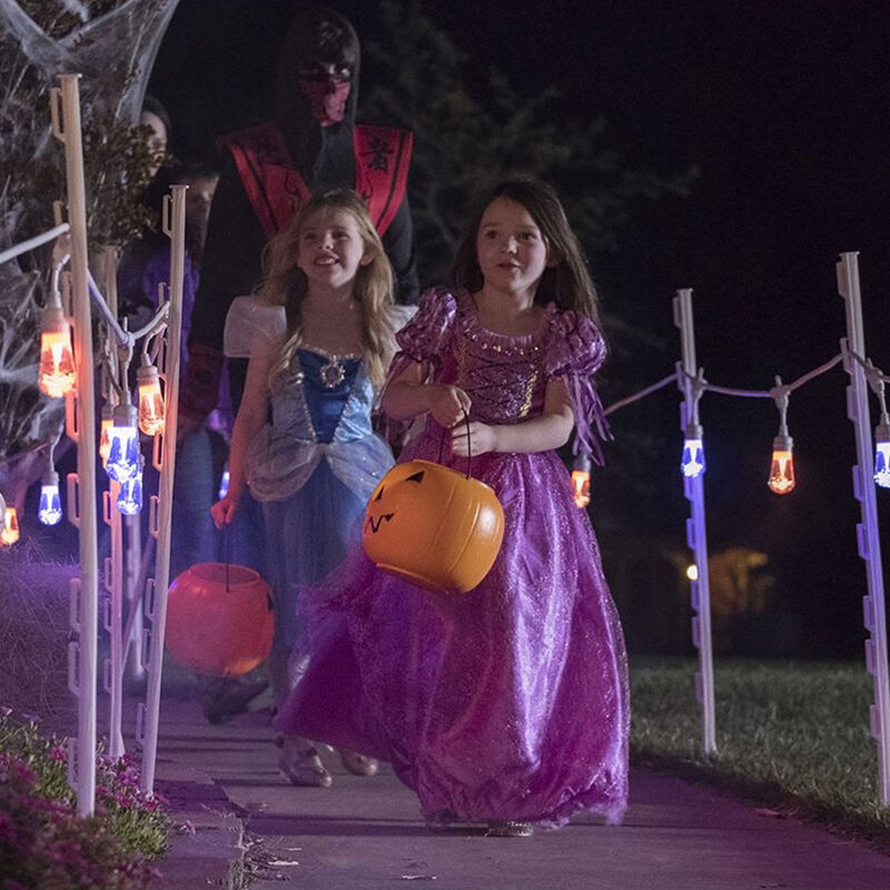 Enbrighten Vintage Seasons LED Color-Changing Cafe String Lights, White, 48' image number 2