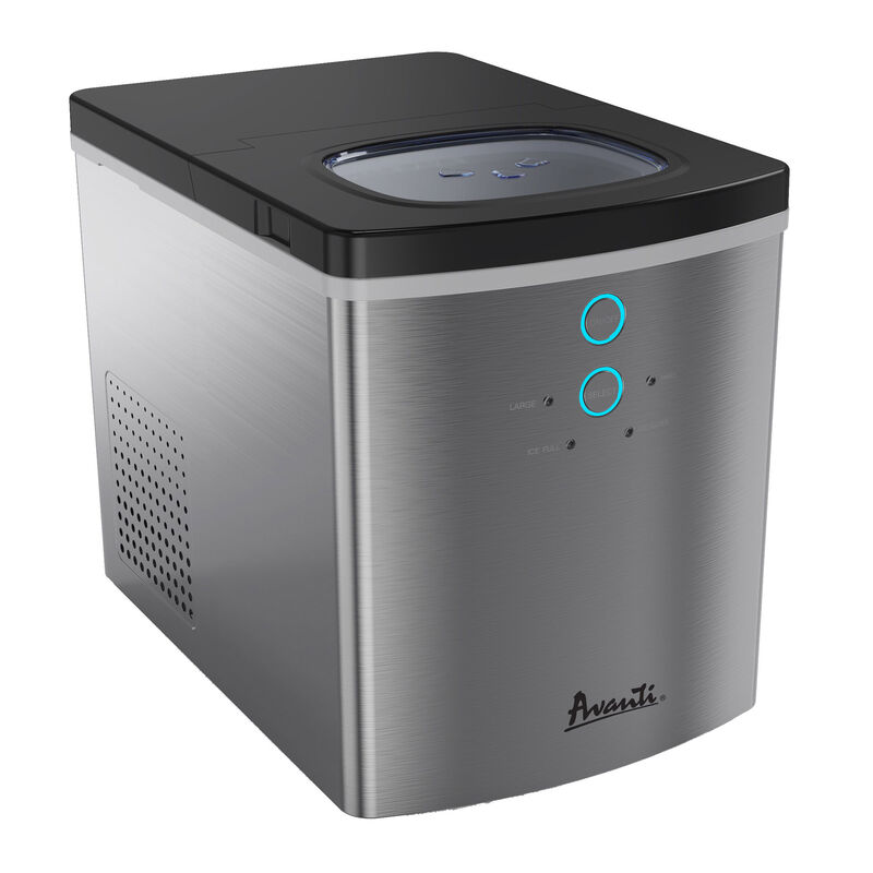 Avanti Portable Countertop Ice Maker, Stainless Steel image number 1