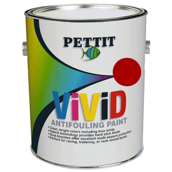 Pettit Vivid Free Red Paint, Gallon Overton's