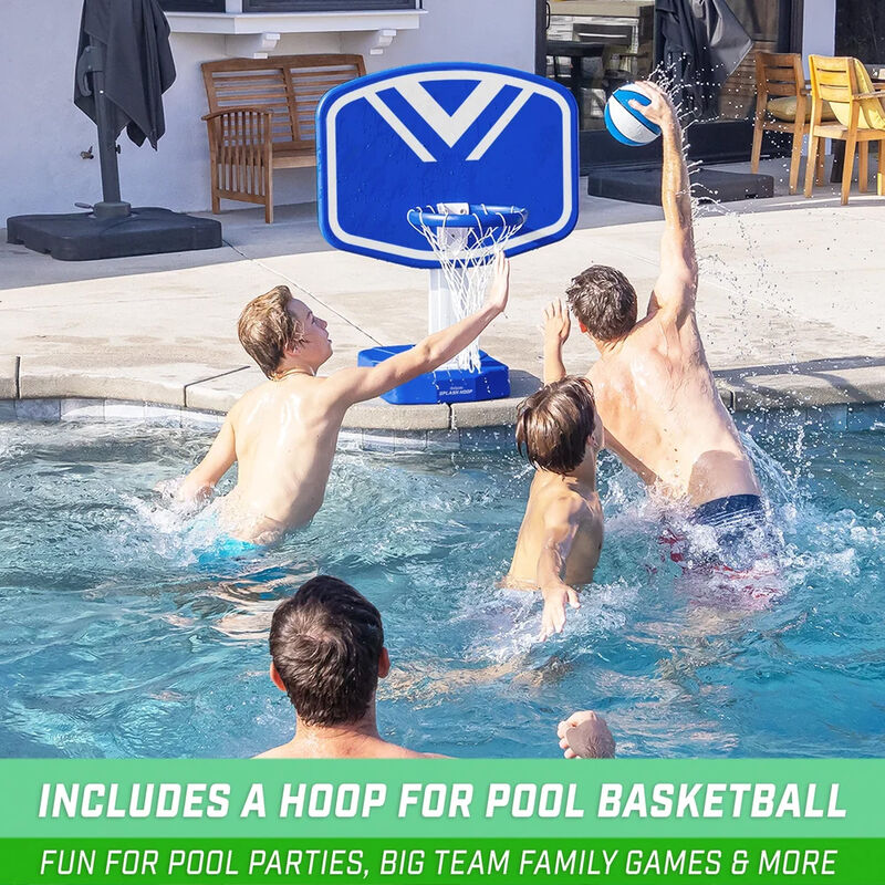 GoSports Splash Hoop 2-in-1 Pool Basketball Hoop & Volleyball Set image number 5