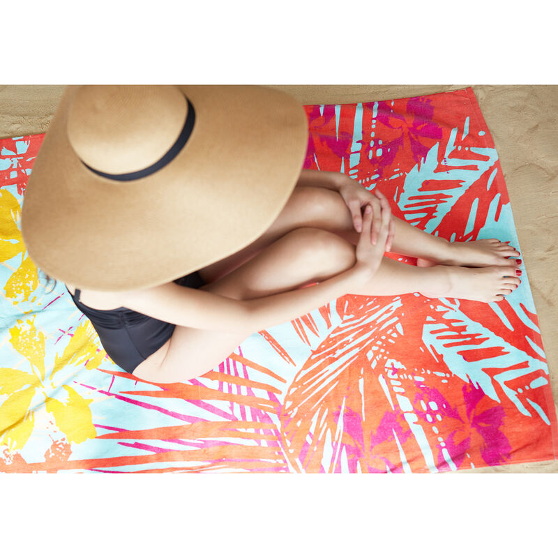 Printed Village Beach Towel image number 21
