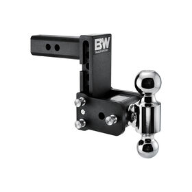 B&W Tow & Stow Class IV Adjustable Trailer Hitch Ball Mount, 10,000 lb GTW, 1,000-lb Tongue Weight
