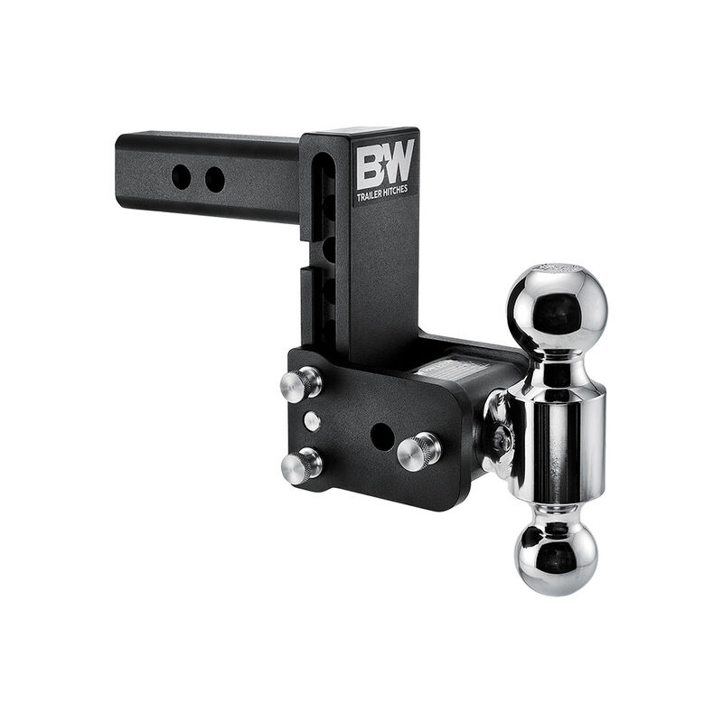 B&W Tow & Stow Class IV Adjustable Trailer Hitch Ball Mount, 10,000 lb GTW, 1,000-lb Tongue Weight