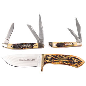 Limited Edition Uncle Henry 3-Piece Saw Cut Handle Knife Set
