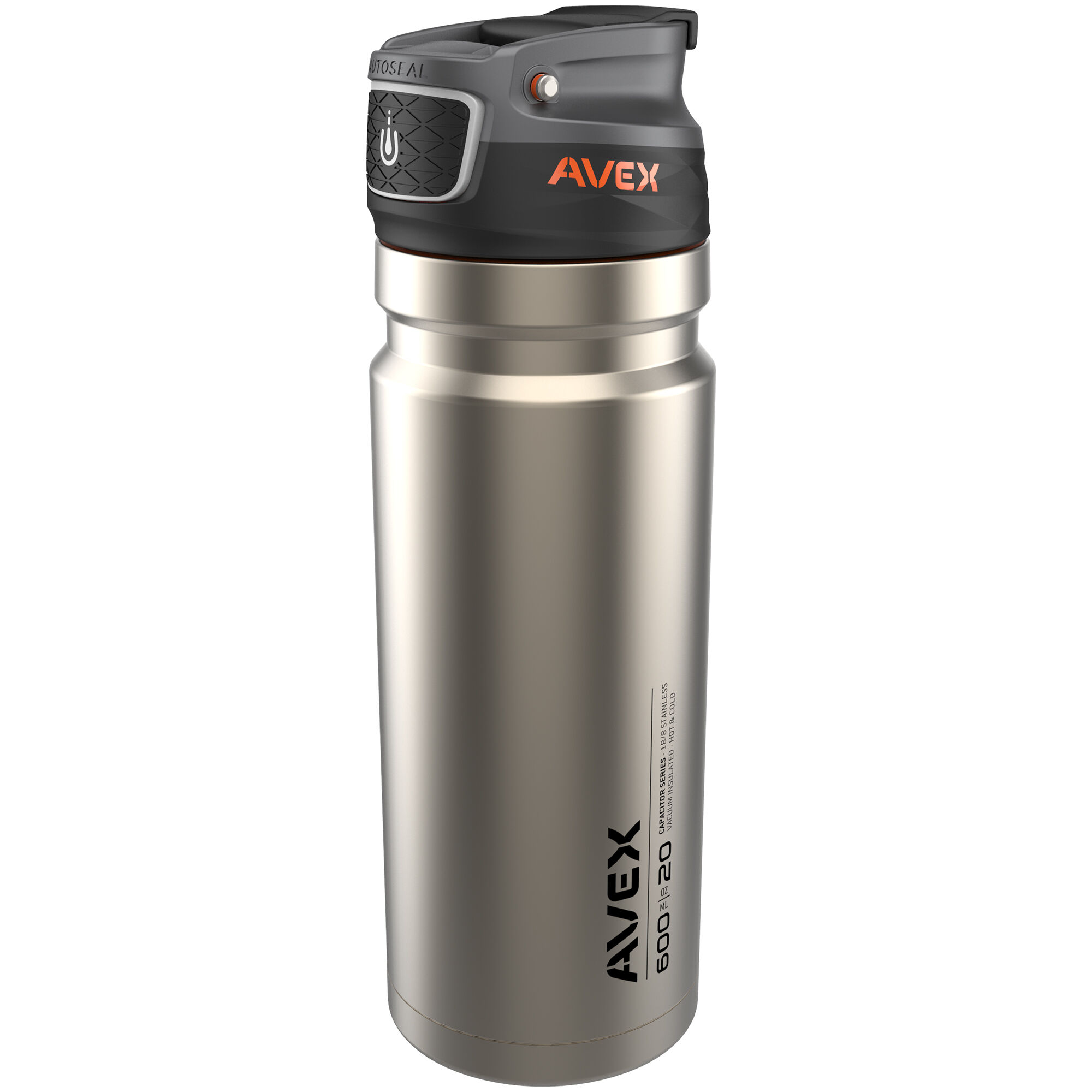Avex Recharge AutoSeal Stainless Steel Thermal Bottle, 20 oz.