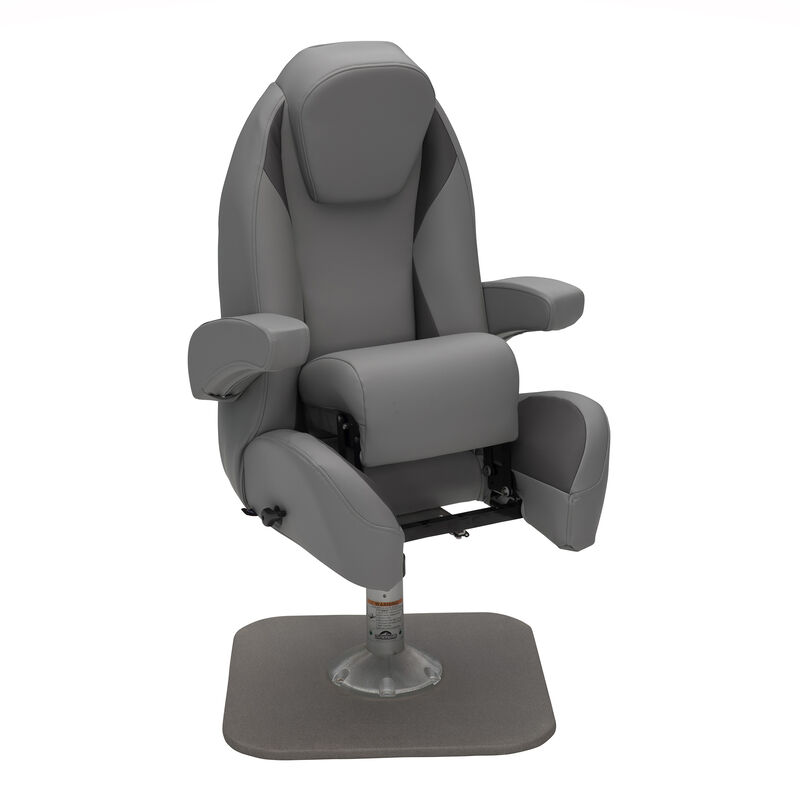 Taylor Made Platinum Series High Back Recliner Pontoon Helm Seat with Flip-Up Bolster image number 3