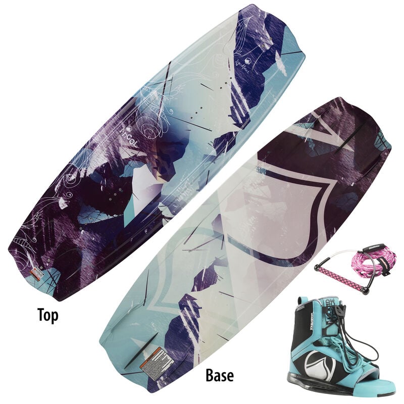Liquid Force Angel Wakeboard With Plush Bindings And Free Rope image number 1
