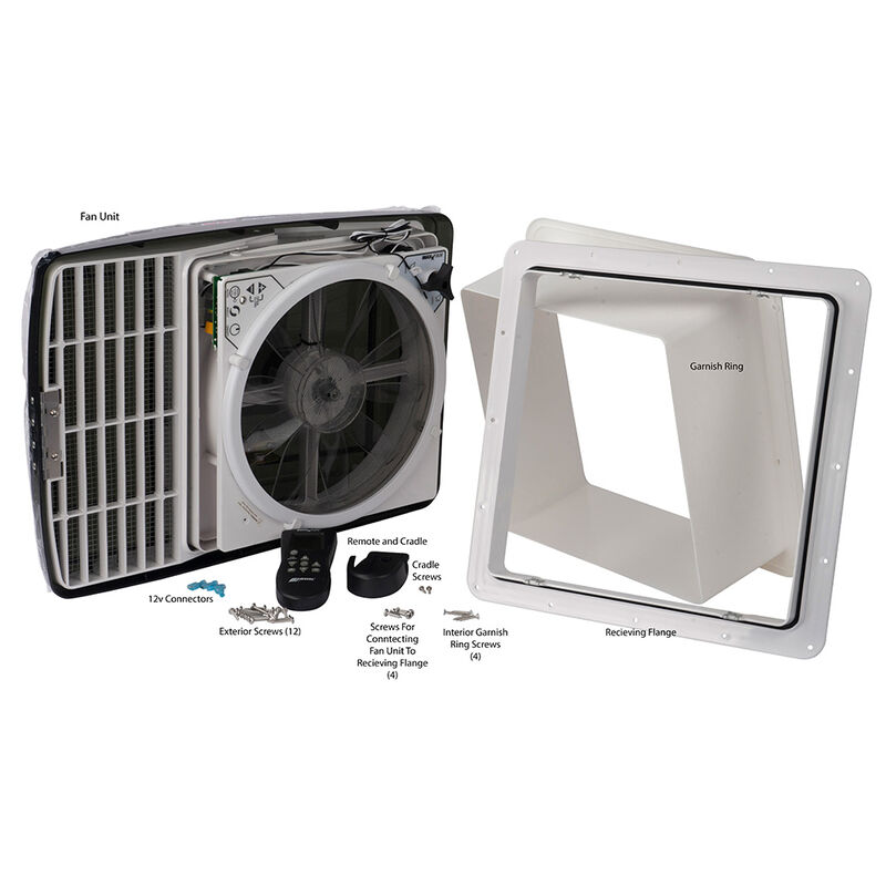 MaxxFan Deluxe Remote Control RV Ventilator System, Smoke Lid image number 6