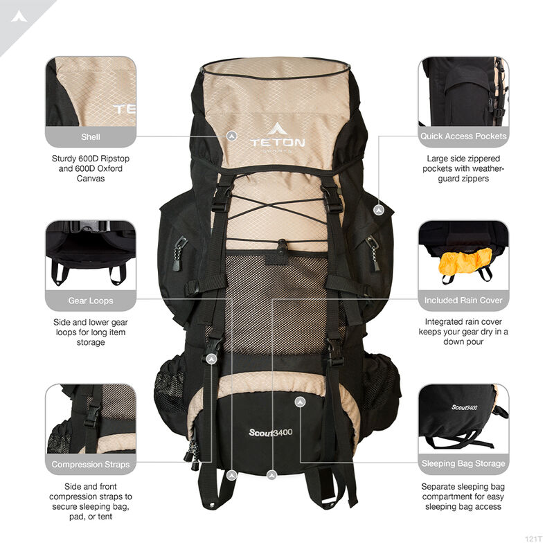 Teton Sports Scout 3400 Backpack image number 24