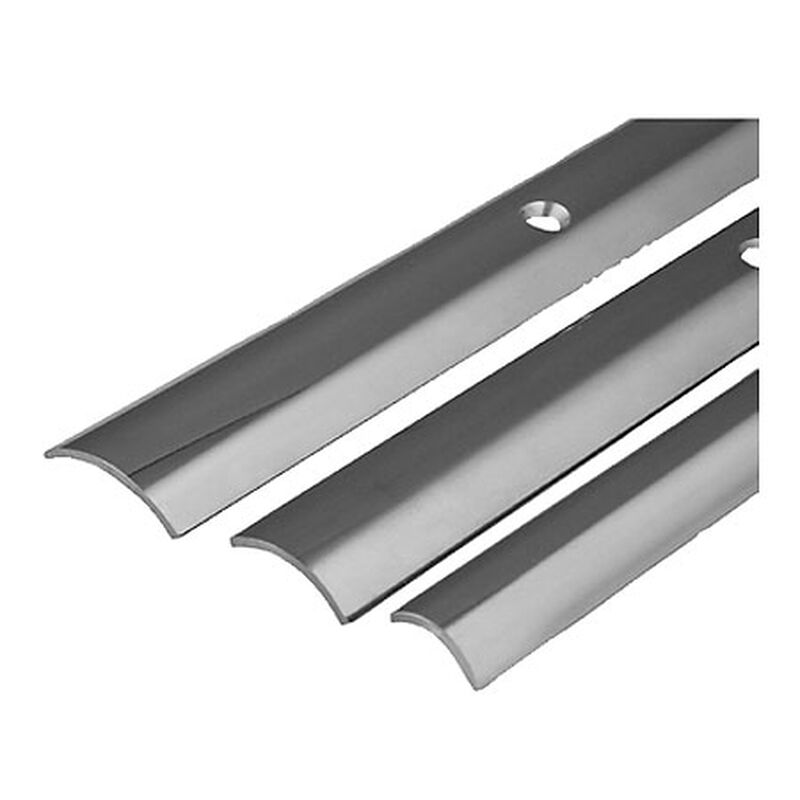 Stainless Steel Hollow Back Rub Rail, 1-1/4" x 12' image number 1