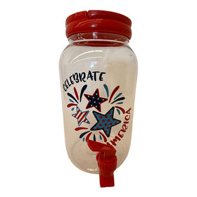 Cook With Color 3.9L Plastic Drink Dispenser - Americana Stars