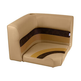 Toonmate Deluxe Radiused Corner Section Seat Top Only, Sand/Chestnut/Gold