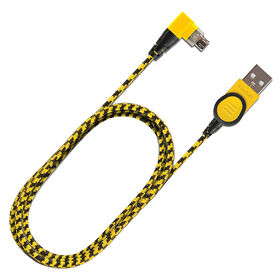 Stanley Braided Reversible 90&deg; Micro Lightning Cable, 4 Ft.