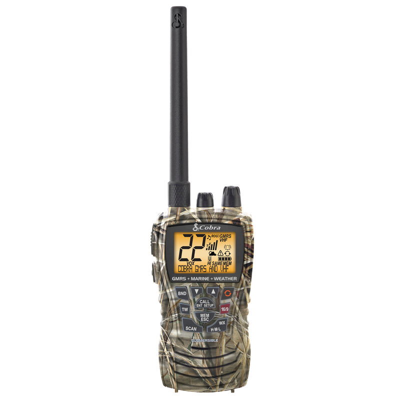 Cobra MR HH450 Dual Combination VHF and GMRS Radio, Realtree Max-4 Camo image number 1