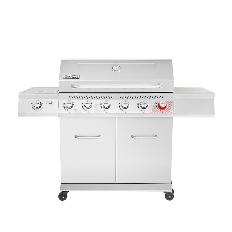 Royal Gourmet GA Series 6-Burner Gas Grill with Sear Burner and Side Burner image number 5