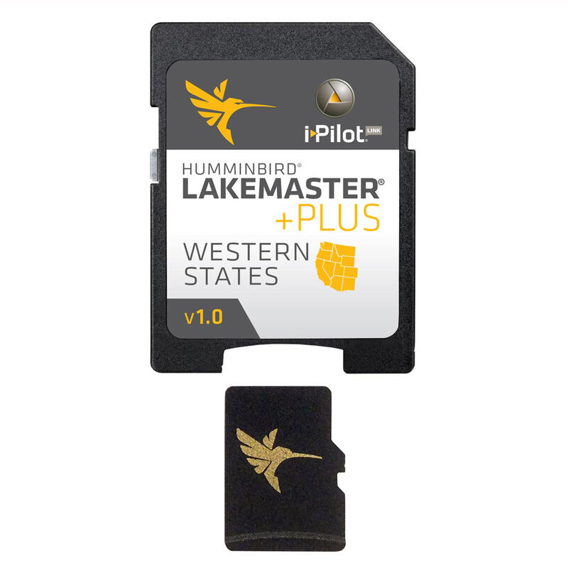 Humminbird LakeMaster Plus Chart MicroSD/SD Card, Western States image number 1