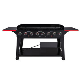 Royal Gourmet GB Series 8-Burner Gas Grill, Black/Red