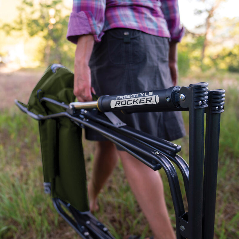 GCI Outdoor Freestyle Rocker Rocking Camp Chair, Green image number 7
