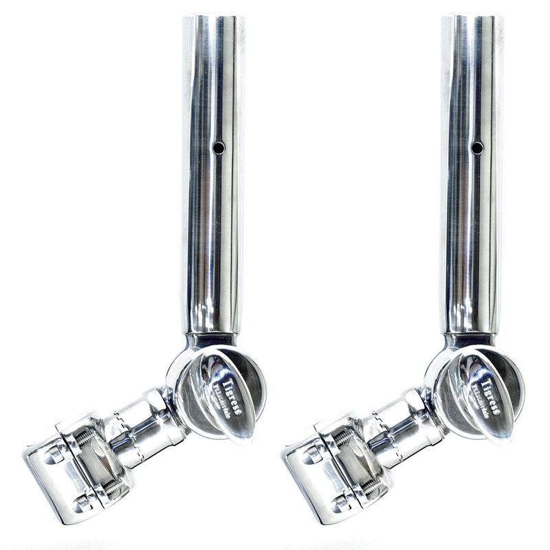 Tigress Adjustable T-Top Clamp-On Outrigger Holder - 1-11/16" IPS - 1-1/2" Poles - Pair image number 1