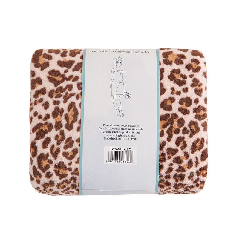 Cecil Maison 3pc Spa Set in Leopard image number 2
